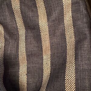 Striped Black and Tan Fabric